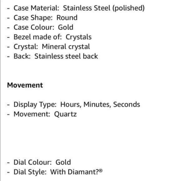 Womens Kenneth Cole New York Gold-Tone Crystal-Encrusted Large Dial Watch - Picture 7 of 8